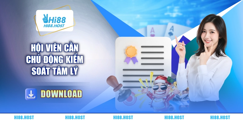 Hội viên cần chủ động kiểm soát tâm lý