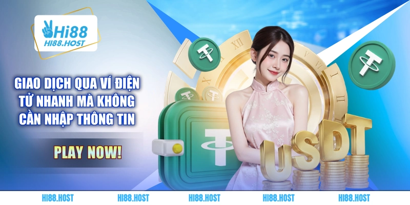 Giao dịch qua ví điện tử nhanh mà không cần nhập thông tin 